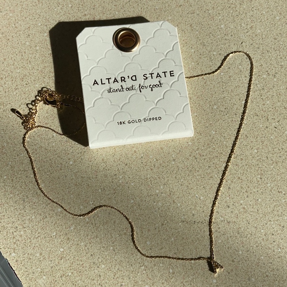 ALTAR’D STATE | 18k Gold Dipped “A” Necklace